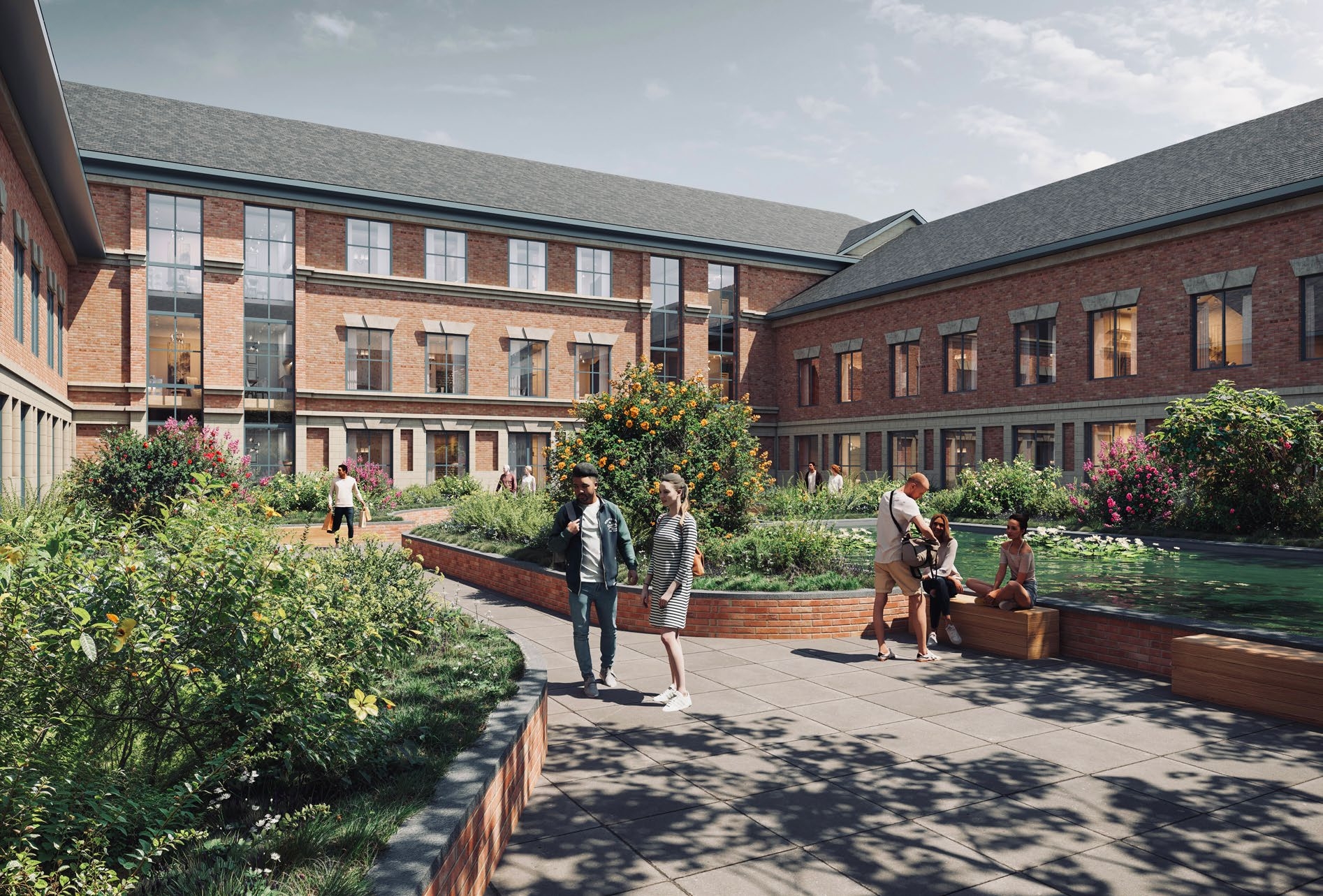 TK Property Group | Lakeside Residences | Nottingham Property Investment | Courtyard