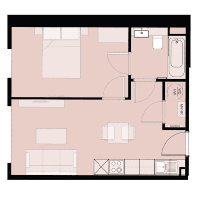 Southside Residencies 1-bed