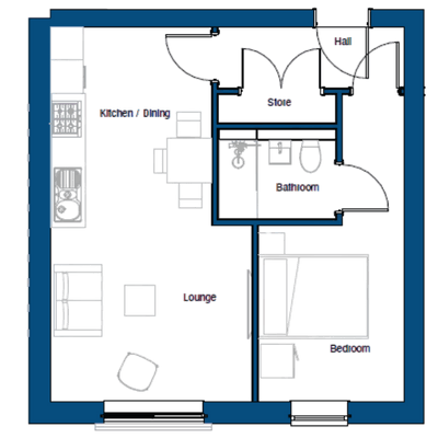 The Quayline wirral waters 1 bed