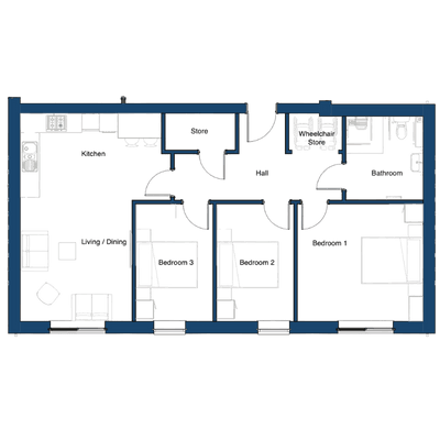 The Quayline wirral waters 3 bed