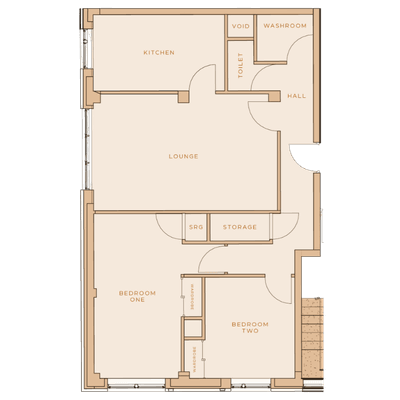 TKPG One Trafford Edge 2-bed layout
