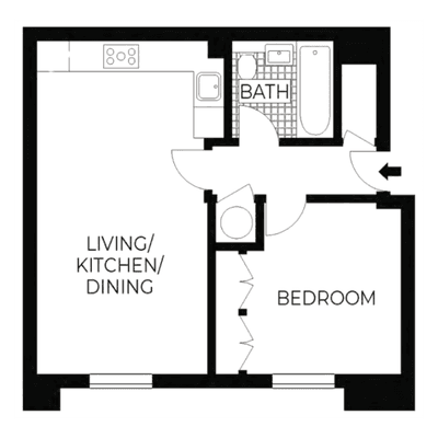Parkside Place London 1-bed