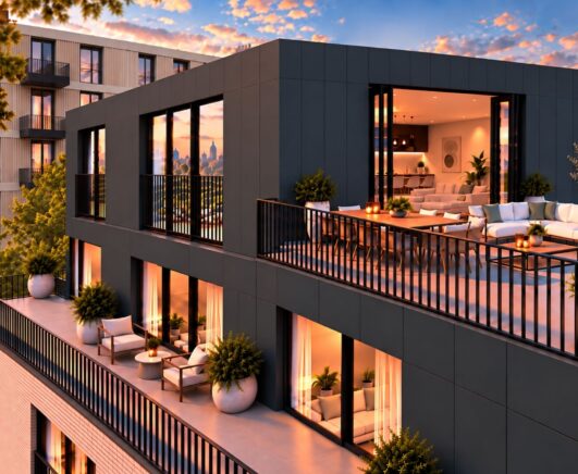 Parkside Place _ Elephant & Castle London _ Exterior Rooftop _ TKPG