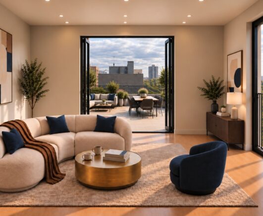 Parkside Place _ Elephant & Castle London _ Interior Living 1 _ TKPG
